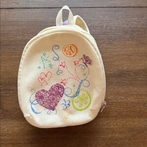 American Girl Doll School doodle backpack (for dolls)